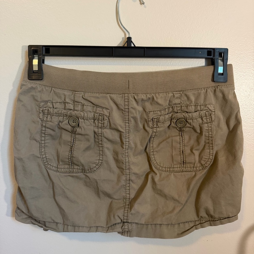 Vintage Y2K Old Navy On Running Cargo Mini Skirt XS Low Rise Utility Grunge - Picture 3 of 11